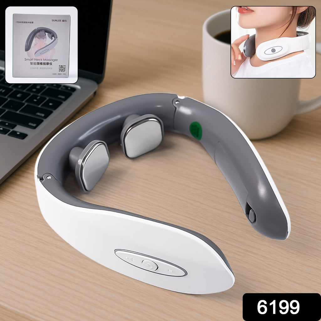 6199 Electric Neck Massager For Deep Tissue Pain Relief Cervical Vertebra Massager